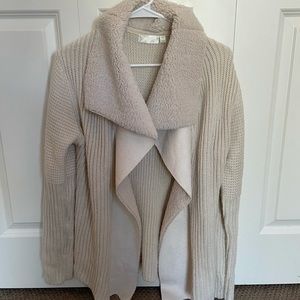 Super cozy creme cardigan / sweater